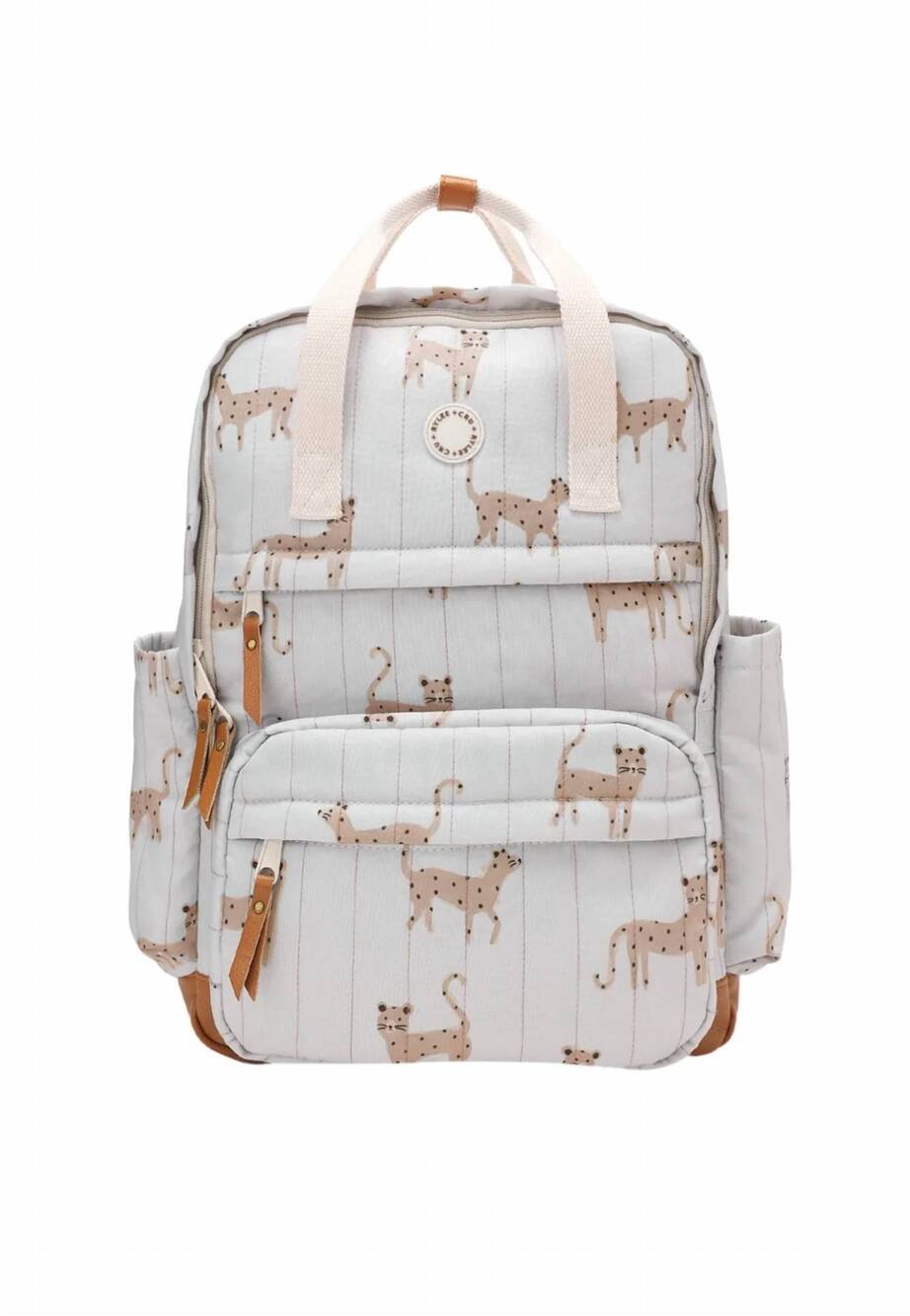 NEW RYLEE + CRU boy's polyester print backpack in leopard